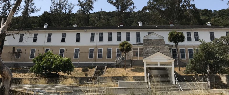 Photo of the Angel Island immigration Station barracks.